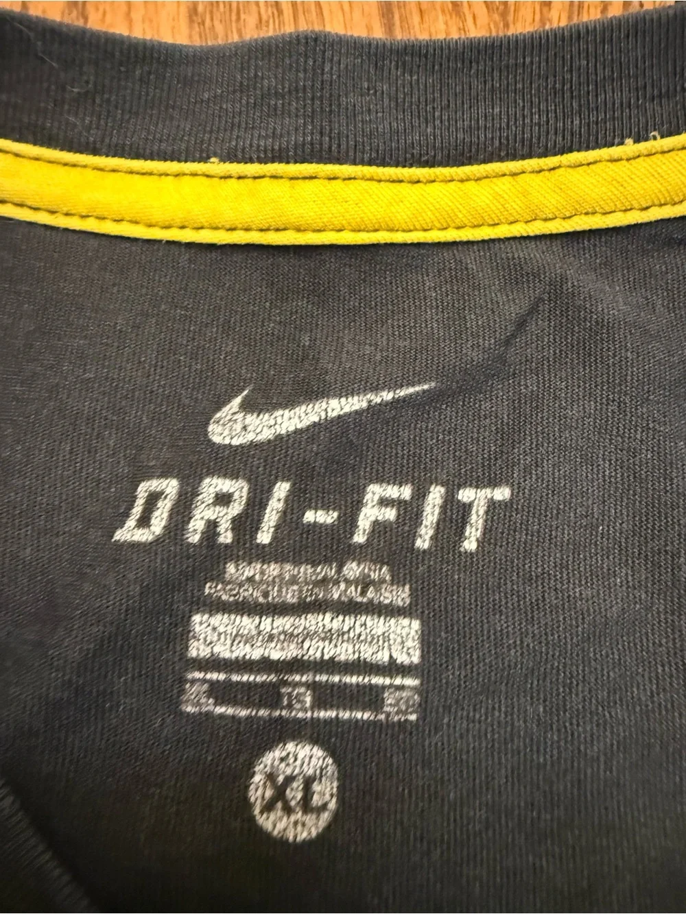 Nike Black Livestrong Short Sleeve Tee with Yellow Accents